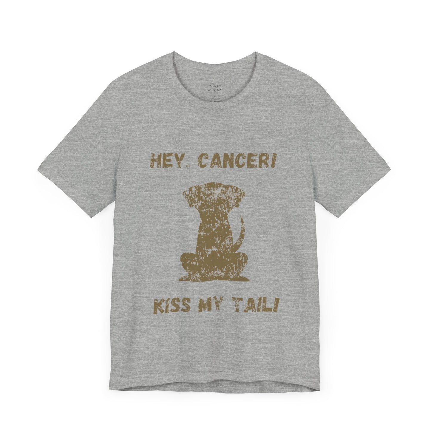 Hey, Cancer!  Kiss My Tail!  Labrador Silhouette - T-shirt