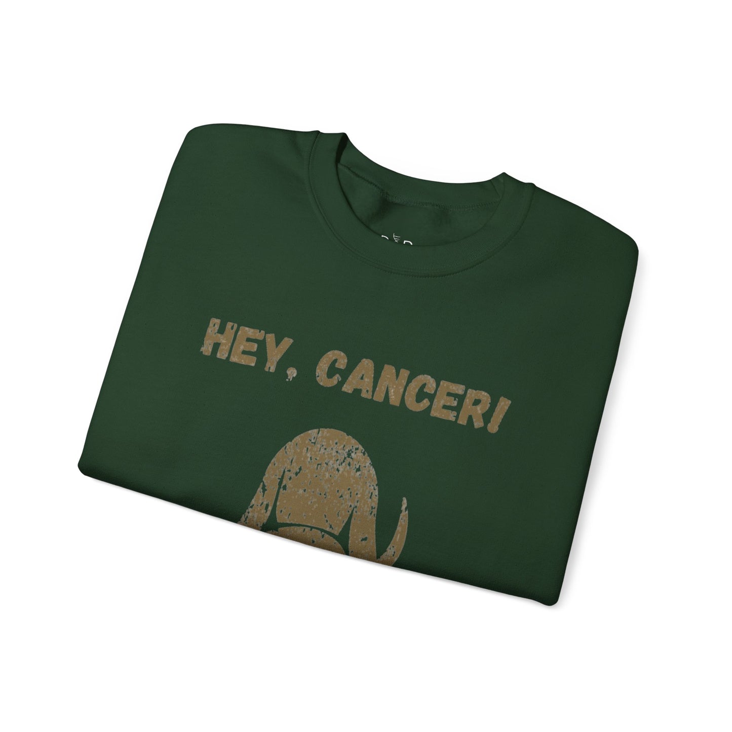 Hey, Cancer!  Kiss My Tail! Dachshund Silhouette Sweatshirt