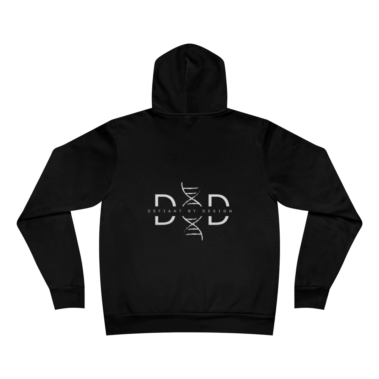 Defiant By Design Logo on Black Pullover Hoodie