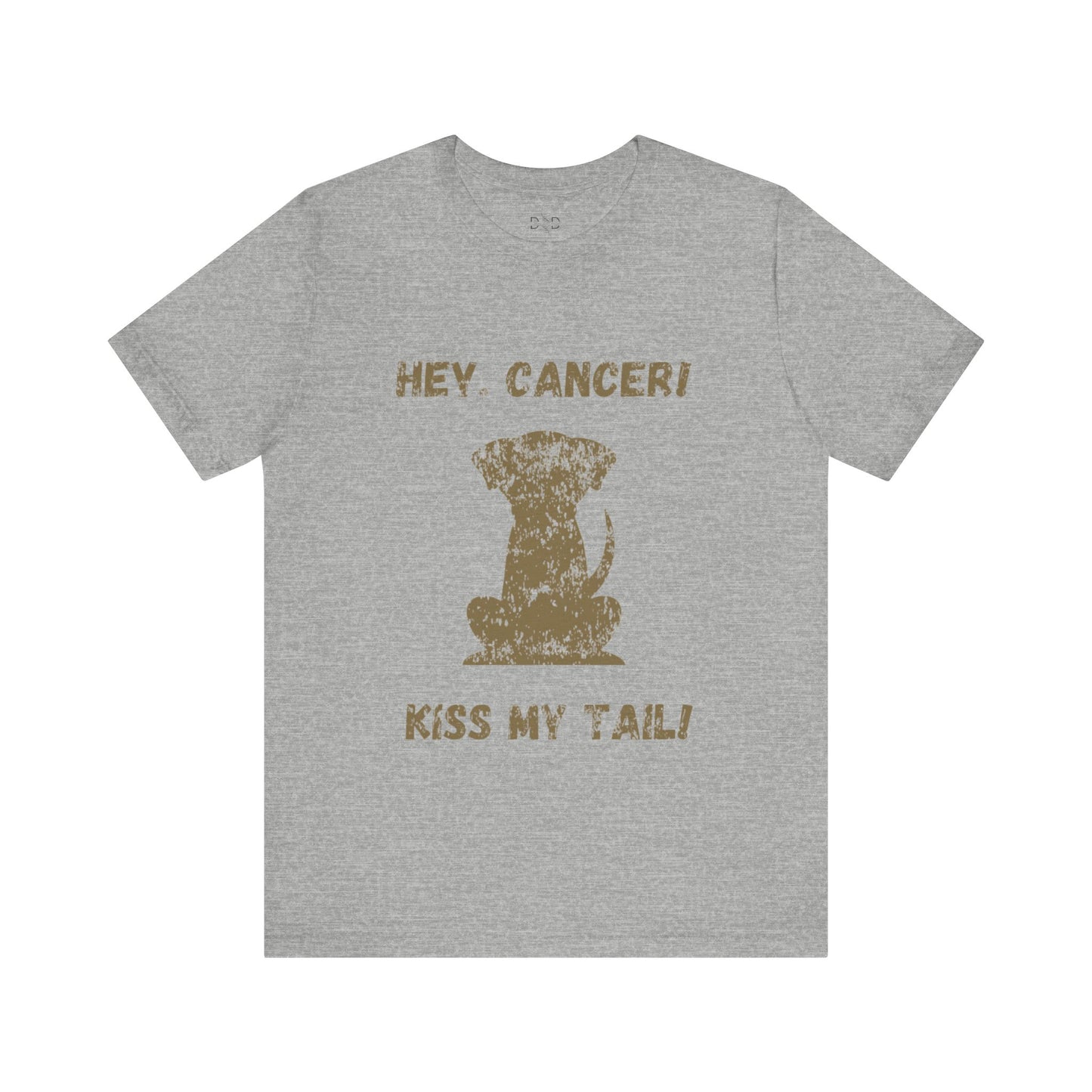 Hey, Cancer!  Kiss My Tail!  Labrador Silhouette - T-shirt