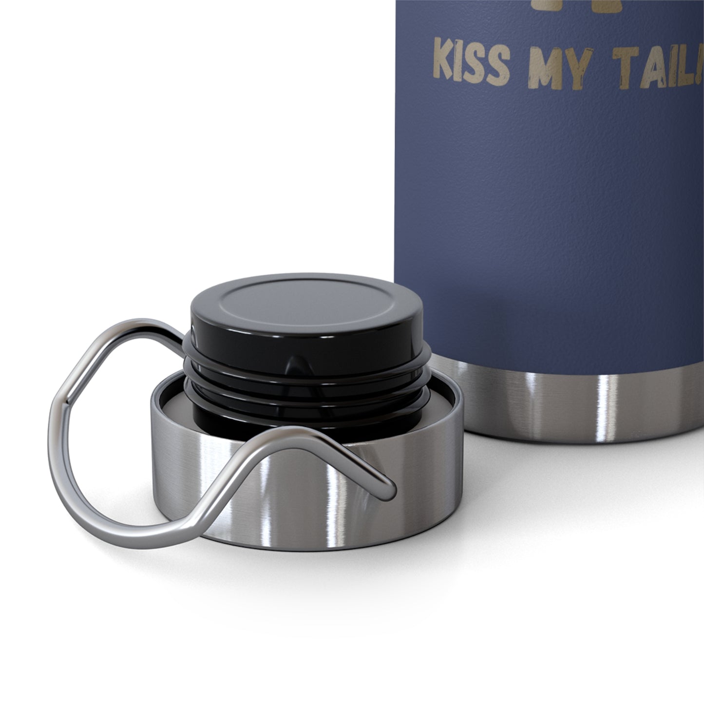 Hey Cancer!  Kiss My Tail Chihuahua Insulated Bottle, 22oz