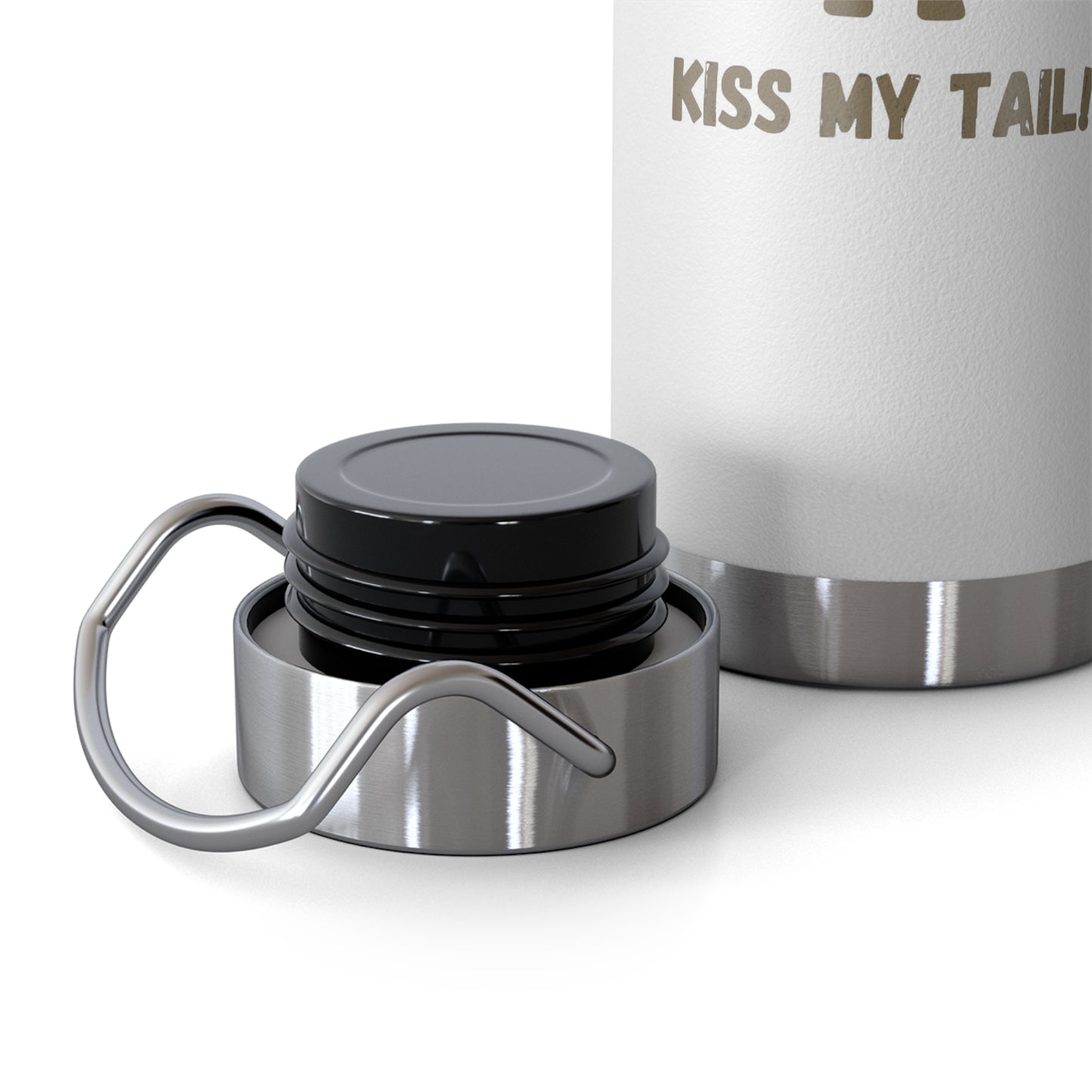 Hey Cancer!  Kiss My Tail Chihuahua Insulated Bottle, 22oz