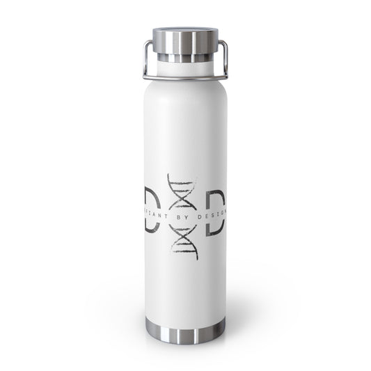 Defiant by Design Logo -  Vacuum Insulated Bottle, 22oz