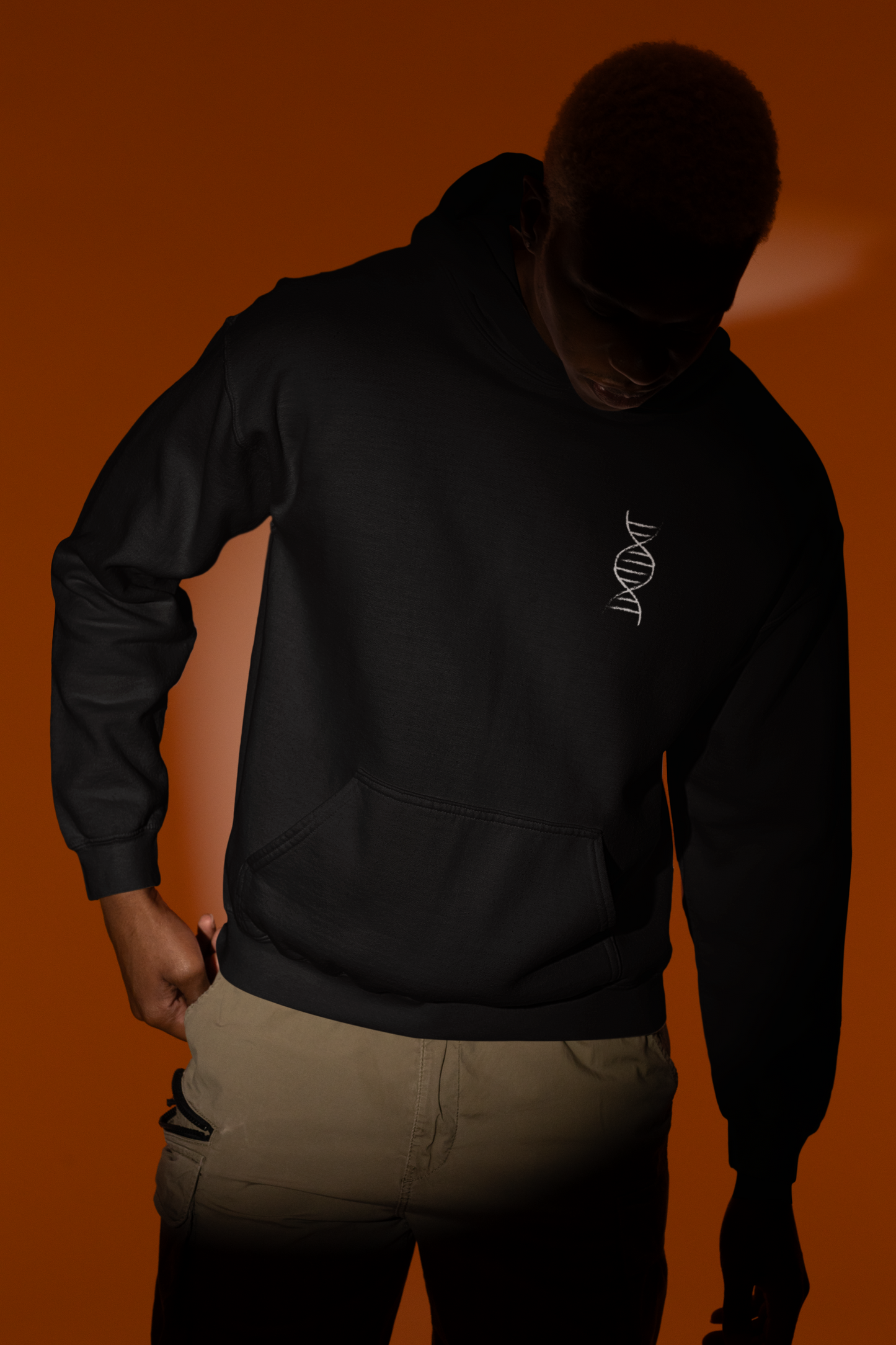 Defiant By Design Logo on Black Pullover Hoodie